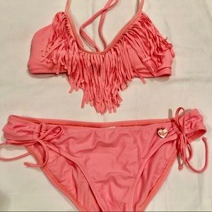 Body Glove neon peach/orange bikini